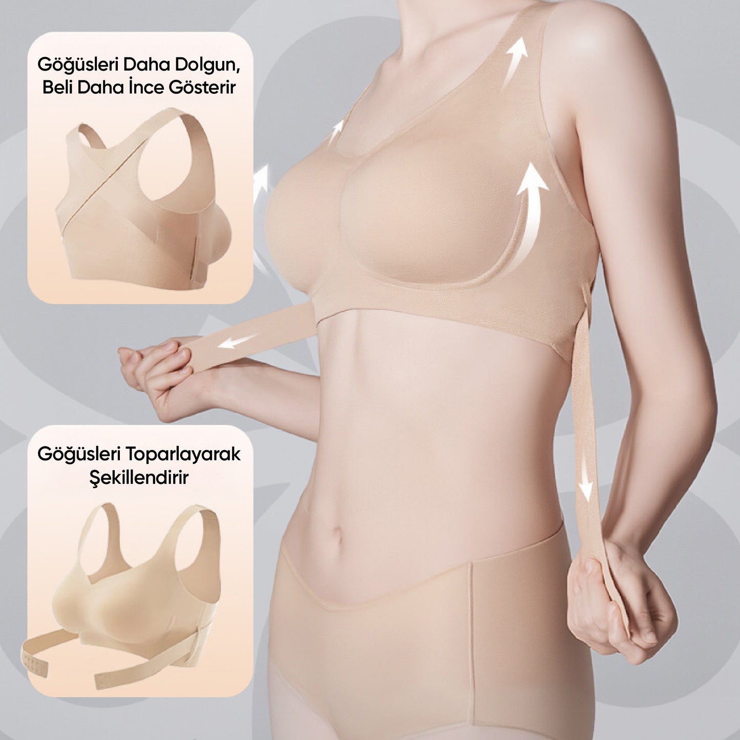 Duruş Düzeltici Dikişsiz Sütyen | FreesiaEver